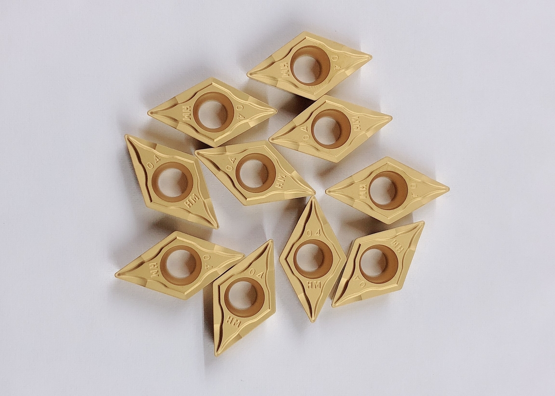 Cutting Tool Cnc Turning Inserts , DCM Carbide Lathe Inserts For High
