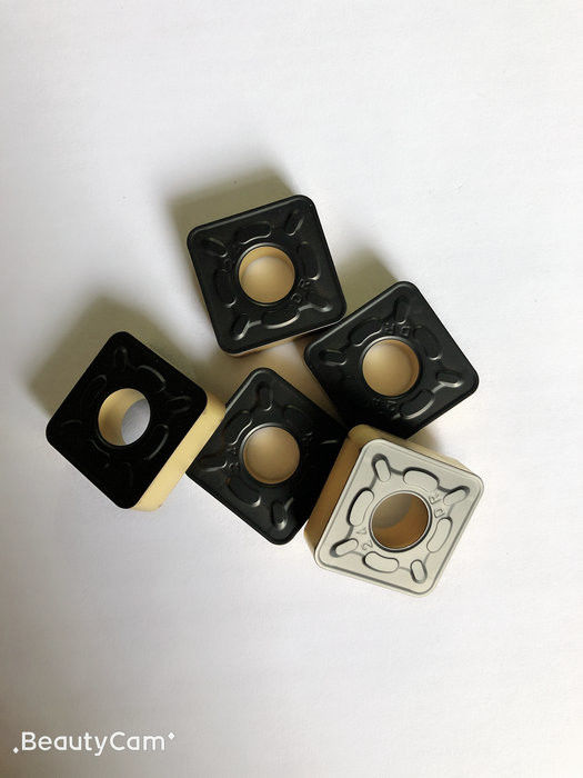 Lathe Tool Cemented Carbide Inserts , Tungsten Metal Cutting Inserts