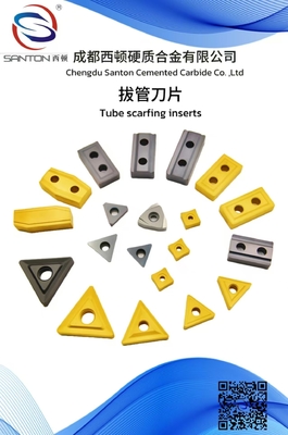 Buy CVD/PVD Coated Cemented Carbide Inserts For Tube Scraping Inserts Series online manufacture