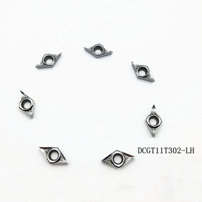 Buy Red Hardness DCGT11T304 Tungsten Carbide Inserts For Aluminum 92 HRA online manufacture
