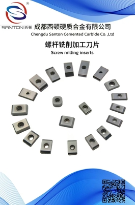Good price Screw Milling Series Blades Thermal Shock Carbide Milling Tool Inserts Impact Resistant online